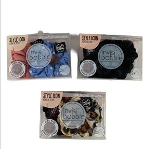 invisibobble Sprunchie Original Spiral Hair Ring Scrunchies 2pk - Lot of 3